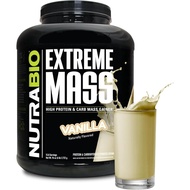 NutraBio Extreme Mass Gainer Protein Powder, 53G Protein, Clean Weight Gainer, Increase Muscle Mass,