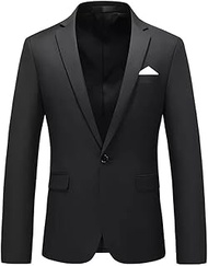 XYLFF Blazer for Men Slim Fit Mens Casual Blazer Jacket 6xl Big Size Formal Blazers Jacket Clothes for Men (Color : Black, Size : 2X-Lcode)