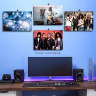 VOKALIS GUNS N ROSES 20X30 BAND BEDROOM DISPLAY / ZTARK INDONESIA / AESTHETIC ROCK BAND GUNS N ROSES