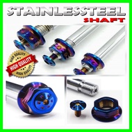 FRONT WHEEL SHAFT REAR WHEEL SHAFT BATANG SAP BELAKANG SAP DEPAN MONOSHOCK SHAFT  RS150 Y15ZR  LC135 RXZ EX5 DREAM