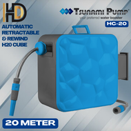 Tsunami Pump HC-20 H20 CUBE Automatic Garden Hose Reel 20M