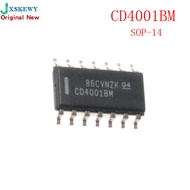 10PCS CD4001BM CD4001 HEF4001BT HEF4001 SOP-14 With each other Logic Gates CMOS Quad 2-In new IC In 