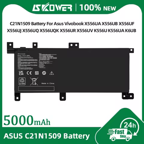 SKOWER C21N1509 Laptop Battery For Asus Vivobook A556U F556U K556U X556U Notebook FL5900U VM591U