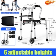 รับน้ำหนักได้ 500KG อุปกรณ์ช่วยเดิน เครื่องช่วยเดิน วอร์คเกอร์ พับได้ด้วยคลิกเดียว ช่วยเดิน ไม้เท้า 