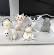貓咪狗狗動物扭蛋區~ Qualia Penoki 扭蛋  托筆貓 筆架 Cat Pen Holder 貓 流氓不良貓軍團 麵包多士貓 動物公仔 Yell 豆豆眼 生蠔BB