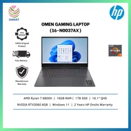 HP Gaming Laptop OMEN 16-N0037AX 16.1" QHD 165Hz Mica Silver ( Ryzen 7 6800H, 16GB, 1TB SSD, RTX3060 6GB, W11 )