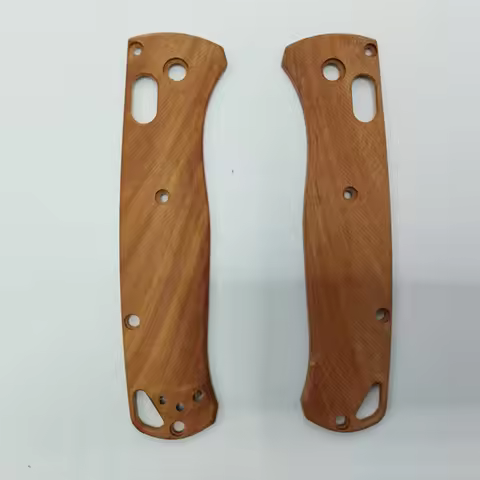 Natural Solid Wood Knife Handle Patches Scales for Benchmade Bugout 535 Knives Make Replace Accessor