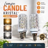 CAHAYA & LED CANDLE LAMP DECORATIVE LAMP BULB FITTING E27 AND E14 18W 3 COLORS CORN LAMP/ 3 COLOR LA