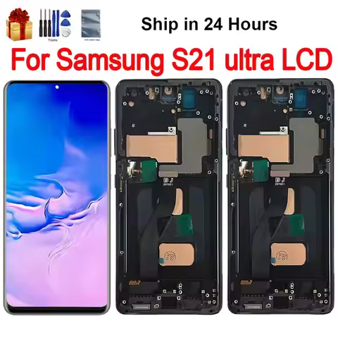 incell S21 Ultra Screen LCD Display with frame for Samsung S21 Ultra 5G G998B G998U Touch tantall Di