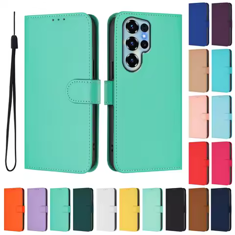 For Doogee Note 56X Case on for Funda Doogee Note 56X Cover Candy Solid Color Flip Cover for Doogee 