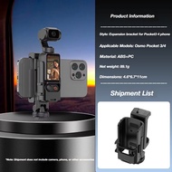 Phone Holder Teleprompter for DJI Pocket 4P/4 3 Camera Live Streaming Bracket Expansion Adapter Fram