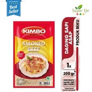 KIMBO Smoked Beef 200 Gram / Pack Fresh Frozen Daging Sapi Asap Beku Instant HALAL