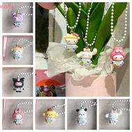 NEDFS Kuromi Keychain, My Melody Pachacco Cinnamoroll Pendant, Funny Pompom Purin KT Cat Resin Girls