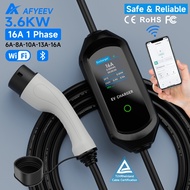 【Domestic shipping】AFYEEV 3.5kW EV Charger 3 Pin Plug, 6-13A Electric Car Charger Cable Type 2 for u