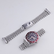 For 22mm Tudor BlackBay 41 Curved Solid End rolex style Steel Steel jubilee Silver WatchBand Strap m
