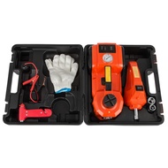 VEVOR 5 Ton 12V Car Jack Electric Hydraulic Jack Kit 45CM + Wrench Tire Inflator LED Light Portable 