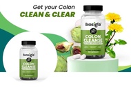 COLON CLEANSE BY BIOSIGLA SAFE AND EFFECTIVE COLON CLEANSE AND GUT HEALTH SUPPORT 60 CAPSULES