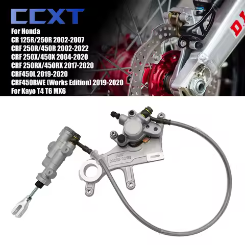Motorcycle Rear Brake Caliper Hydraulic Brake Pump Assembly For Kayo T4 T6 K6 For Honda CRF450X CRF2