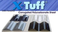 X-Tuff Atap Polycarbonate Greca / Roma / Kanopi Fiber UV 210 cm