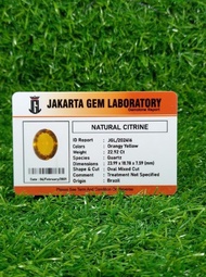 Batu Lostun Citrine Quartz Asli &amp; Memo Lab