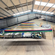 itop PVC Tarpaulin New Pattern Jalur 10' x 15' Roof 80cm Canopy Tent Kanopi Khemah Pasar Malam