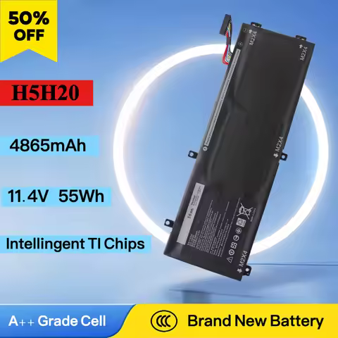 2025 Brand New H5H20 11.4V 4820mAh Replacement Laptop Battery Newest Rechargeable For DELL Laptop XP