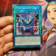 Genuine Yugioh Cards | On Your Mark, Get Set, DUEL | RA03 Platinum Secret rare.