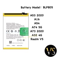 Battery BLP805 for Oppo A53 2020 A16 A54 4G A74 5G A73 2020 A32 4G Premium Quality Battery