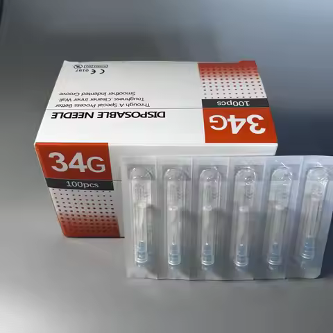 Disposable Needle Sterile Painless Needle 34G 4mm 6mm 8mm 13mm 100pcs/box
