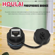 HOULAI RJ45  Connector, IP68 Waterproof Circular Cat6A RJ45  Connector, Automated Communication Equi