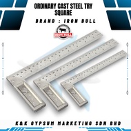 Cast Steel Try Square Ruler L Ruler Sesiku L  Pembaris L