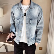 Denim Jackets Spring autumn denim men's Korean version trendy and stylish short jackets for casual wear jiahuiqi