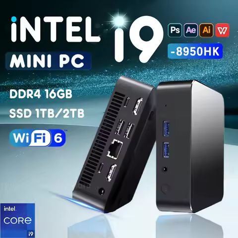 2026 Intel Core i9 8950HK i3-6100 Mini PC Computer Windows 11 16GB 1TB 2TB 4K Gaming Computer WiFi6 