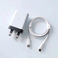 UK Plug For Google 30W Charger Fast Charging PD Power Adapter 100CM USB C To Type C Cable For Pixel 