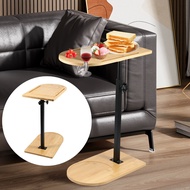 Sofa Tray Table 360 Degree Swivel Couch Side Table Height Adjustable Side Table for Couch Arm End Ta