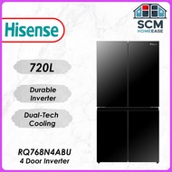 Hisense 720L Glass 4 Door Inverter Fridge Refrigerator RQ768N4ABU