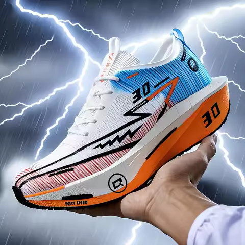 Couple Sneakers for Men Women Lightweight Breathable Professional Marathon Training Jogging Shoes Li