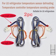 2PC Defrosting Temperature Controller Temperature Sensor, For LG Refrigerator Dual Door Fuse 10K Temperature Sensor Refrigerator Parts