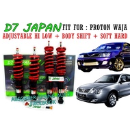 D7 JAPAN ADJUSTABLE HI LOW BODY SHIFT SOFT HARD FOR PROTON WAJA