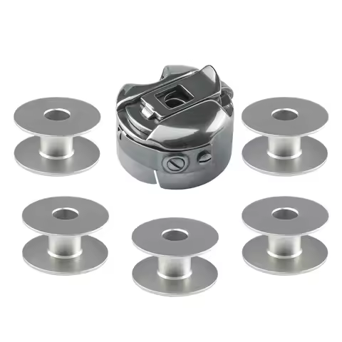 TOWA Bobbin Case BC-DB1-NBL1 and 40264A Bobbin Set Fit JUKI DDL-5550, 8700, 9000, Brother S7200, JAC