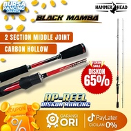 HAMMER Joran BLACK MAMBA Pancing Baitcasting Pro Series 180cm - 210cm X30 Carbon Blank Construction 