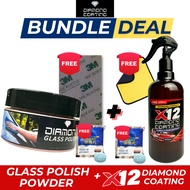 [SUPER COMBO] X12 DIAMOND COATING AND DIAMOND GLASS POLISH WATERMARK REMOVER