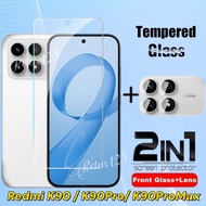 2IN1 For Redmi K90 Pro Max 5G Full Screen Protector Tempered Glass For Xiaomi Redmi K90 K90Pro K90Pr