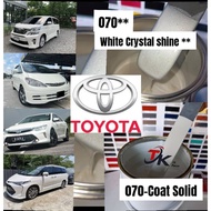 070 ** / WHITE CRYSTAL SHINE / ESTIME / CAMRY /VELLFIRE / 2K Touch Up PAINT/CAT BANCUH/CAR PAINT/CAT
