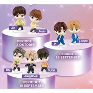 READY FIGURINE TINYTAN X MCD OFFICIAL BTS TAEHYUNG V JUNGKOOK JIMIN JIN SEOKJIN RM NAMJOON SUGA JHOP