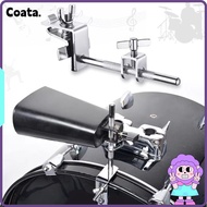 COATA Drum Cowbell Clamp, Percussion Accessory with Parallel Action Jaws Drum Cowbell Bracket Mount,