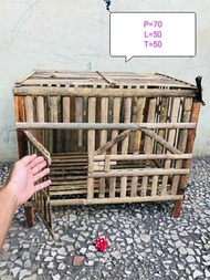 kandang ayam bambu/kandang ternak/kandang bongkar pasang/kandang ayam Bangkok/ ayam Kate /kandang he