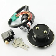 A28G-Motorcycle Ignition Switch Fuel Gas Cap Seat Lock Key Kit For Suzuki GN125 GN 125 1982-2001