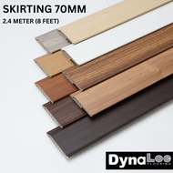 *READY STOCK * Flooring PVC Wall Skirting 70mm (8 Feet)