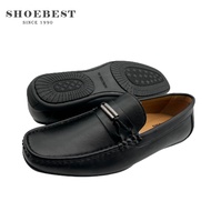 ShoeBest Black & Brown Formal Leather Shoes Top Sider for Men " Raven " W8838